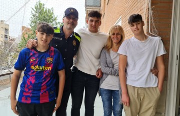 Papa, yo también quiero ser policía