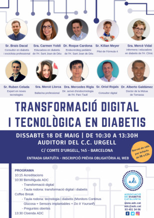 Jornada: Transformació digital i tecnològica en diabetis