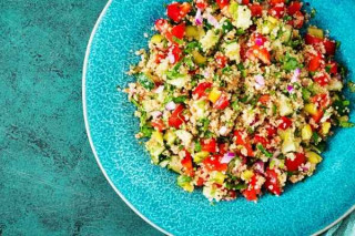 Salteado de quinoa con verduras